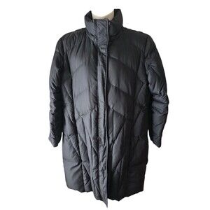 Calvin Klein Full Length Down Puffer Coat Women's size XL Parka Winter NO HOOD